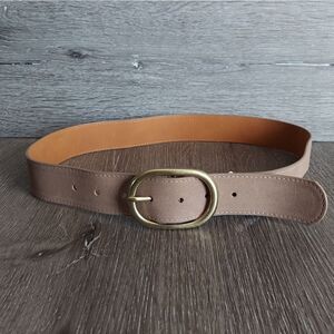 NEW Kohl's Oval Buckle Tan Belt Small